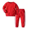 Ropa para Niños Otoño e Invierno Nuevos Productos, Conjuntos Deportivos para Niños y Niñas, Sudadera Pulóver de Forro Polar Multicolor Conjunto de Dos Piezas
