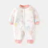 Mameluco Acolchado de Algodón para Bebé de 40g, Mameluco Sin Costuras de Otoño e Invierno, Traje de Gateo Delgado de Algodón Espesado para Niños