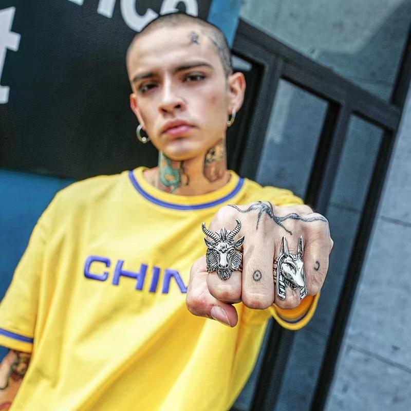 戒指男潮欧美简约复古详情图11