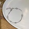 Pulseira Ajustável Redonda de Zircônia Super Brilhante, Luxo Leve, De Alta Qualidade, Pulseira Fashion e Simples, Design de Nicho, Joia de Mão para Mulheres