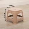 Taburete de plástico grueso para adultos, económico, para mesa de comedor, para el hogar, sala de estar, silla de pegamento cocido, taburete alto de fábrica, simple y creativo.
