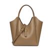 Bolsa Feminina de Couro Genuíno Transfronteiriça, Textura de Couro Macio, Bolsa de Ombro Versátil, Bolsa Saco de Mão Grande Capacidade, Bolsa Transversal Feminina com Textura de Grão
