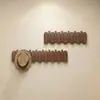 Colgador de Ropa de Pared con Forma de Tecla de Piano Perchero de Madera Maciza para Recibidor Colgador de Ropa Sencillo de Alta Calidad Estante de Almacenamiento para Ropa