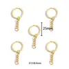Accesorios para Joyería DIY Broche de Langosta con Cadena de Cuatro Secciones Llavero de Metal Llavero de Anillo Plano Colgante Decorativo V1044