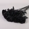 Flores Artificiais Rosa Gelo Triturado Estilo Ins Atacado Rosas Azuis Decoração de Sala de Estar Dia dos Namorados Flores Falsas Arranjo de Cena para Salão de Casamento