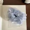 Pinza de plátano de organza de doble capa estilo ins 2026 nuevo pequeño fresco versátil para el trabajo coleta de pelo en la nuca clip