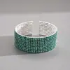 Pulsera Redonda Multicapa con Tachuelas de Diamante Estilo Lujo Ligero Europeo y Americano, Pulsera Exquisita y de Moda de Alta Resistencia, Joyería de Declaración de Nicho de Gama Alta