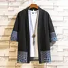 Estilo Chino Verano Nueva Llegada Camisa Cárdigan Hanfu de Color Sólido Suelta para Hombre Talla Grande Moda Casual Algodón y Lino Manga