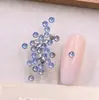Joyería de Diamantes Irregulares con Bordes Biselados en Color Azul Claro para Uñas, Diamantes Mini Planos en la Parte Trasera, Deslumbrantes Accesorios de Diamantes Irregulares Apilados para Uñas