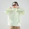 Nueva ropa de protección solar de tacto frío, chaqueta suelta de estilo de montaña para exteriores de seda helada para mujer, chaqueta fina de protección UV de verano para hombre