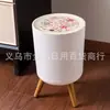 Lixeira Luxuosa e de Alto Padrão para Sala de Estar e Quarto, Grande Capacidade, com Pés Altos, Design com Padrão de Madeira, Adequada para Casa, Pousada e Escritório