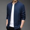 Casaco de meia-idade de Hengyuanxiang para homens 2023 outono novo simples colarinho pai usar jaqueta masculina para homens primavera e outono