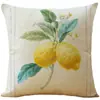 Fronteira Amazon Nova Capa de Almofada de Linho Nórdico Verão Estampa de Frutas Capa de Almofada Casa Sofá