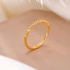 Anillo de Dedo Yilu Plata S999 Chapado en Plata Retro Estilo Chino Aro Dorado Varilla Dorada Brillante Artesanía Anillo Abierto Auspicioso y Ruyi