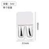 Botella de Vidrio Transparente de Doble Cabezal para Esmalte de Uñas al por Mayor Transfronterizo 5ml Sub-Botella con Pincel para Manicura y Cosméticos para Uñas