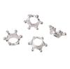 Accesorios de Corona Estéreo de Aleación Cuentas Espaciadoras Galvanizadas Oro Plata Material para Pulsera Colgante Collar Hecho a Mano DIY