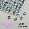 Pacote Misto de Cristais de Gelo K9 6*8mm Grandes de Vidro de Alta Transparência com Base Pontiaguda Brilhante para Decoração DIY de Nail Art