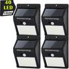 Lámpara de Pared con Sensor de 30 LEDs Alimentada por Energía Solar, Lámpara de Iluminación con Sensor de Movimiento Corporal Humano, Diseño en Forma de Corazón, Panel Solar con Sensor, Ultra Brillante