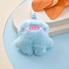 Novo Monstro de Pelúcia de Cabelo Longo Monocled Boneca de Pelúcia Cor Dopamina Desenho Animado Acessórios de Roupas Cachecol Bolsa Decoração DIY