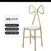 Silla Nórdica de Lujo Ligero Casual con Respaldo Silla Mariposa Moderna Simple de Maquillaje Ciber Popular Ins Dormitorio Niña Taburete de Vestir