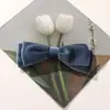 Outono e Inverno Atmosfera Preguiçosa Retrô Veludo Camada Dupla Laço Grampo de Cabelo DIY Clipe Lateral Adorno de Cabeça Broche Acessórios de Roupa