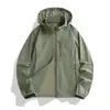 Ropa de Protección Solar al por Mayor para Exteriores para Parejas, Tejido con Sensación de Hielo, Capucha Desmontable, Transpirable, Elástica, Secado Rápido, Ropa de Protección Solar para Hombres