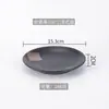 Prato de Osso para Sushi Japonês de 6 polegadas Prato de Base de Mesa de 7 polegadas Cozinha Japonesa e Coreana Izakaya Teppanyaki Louça de Mesa Cerâmica