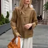 Camisa de Estilo Nuevo para Primavera y Verano, Estilo Chino Nuevo, Cuello Mao Pequeño, Camisa Casual Holgada de Botones, Top Elegante de Manga Larga
