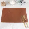 Jogo Americano Isolamento Térmico com Textura de Madeira Retro de Alta Qualidade para Hotel Restaurante Casa à Prova d'Água e Óleo Abastecimento Direto Transfronteiriço