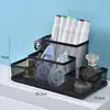 Porta-Canetas de Metal Criativo Caixa de Armazenamento de Grande Capacidade Suporte Multifuncional para Canetas Porta-Canetas Item de Mesa Suporte de Armazenamento Porta-Canetas Ornamento