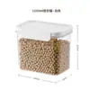 Frasco sellado para granos de cocina, caja de almacenamiento para productos secos, frasco de almacenamiento a prueba de humedad para snacks, transparente