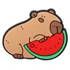 Calçados com furos de capivara, pingentes para sapatos, borracha macia de PVC, fivelas de sapato removíveis, fivelas decorativas, acessórios de decoração para sapatos de jardim infantil