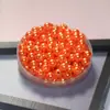 Accesorios para Joyería DIY Tejidos a Mano 8mm Coloridos Ecológicos Perlas de Imitación Perlas Falsas Agujero Recto Cuentas Redondas Material de Cuentas Sueltas