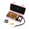 Caja de cigarros de viaje Caja de cigarros humectante Caja de cigarros impermeable sellada Antipresión Caja de cigarros portátil Paquete de 5 Caja de cigarros de plástico ABS