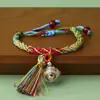 Set de Pulseras Zongzi del Festival del Bote del Dragón, Estilo Étnico Hecho a Mano DIY Festival Unisex Cuerda Colorida Mayoreo