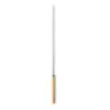 Brochetas para Barbacoa Brochetas de Acero Inoxidable 304 con Mango de Madera Brochetas Planas para Brochetas de Cordero Brochetas de Hierro para Barbacoa Herramientas para Asar