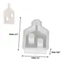Molde de Gesso Aromaterapia Ornamento DIY Feriado Páscoa Casa Oca Silicone Atacado Molde de Assar