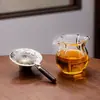 Taza de Té Fair Pétalo Mar de Té Vidrio de Borosilicato Alto Divisor de Té de Gama Alta Tetera Té Hogareño Resistente a Altas Temperaturas Juego de Té Kung Fu