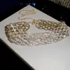 Colar Minimalista Vazado com Pedras de Diamante, Moda Simples e Única, Versátil para o Dia a Dia, Corrente para Clavícula com Toque de Luxo Leve e Sofisticado para Mulheres
