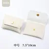 Bolsa de Joias Couro PU Joias Bolsa de Joias Bolsas com Botões Bolso para Colar Anel Cabeça de Joia Bolsa de Armazenamento de Moedas