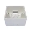 Caja Abierta de Canaleta y Tubo de Doble Propósito Tipo 86, Caja de Cableado de Montaje Superficial Profundizada de PVC Espeso de 45 mm de Alto, Caja Base para Enchufe de Interruptor