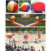 Pelota inflable extragrande accesorios para tiro a portería de fútbol instalaciones deportivas divertidas pelota de sandía de seis pétalos pelota de agua pelota de playa