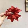 Tocado Rojo Retro de Lirio Araña Pinza para el Cabello de Flor Roja Tocado de Flor Estilo Chino Qipao Nuevo Estilo Antiguo Chino Accesorios para el Cabello de Kimono