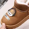 Novas Botas de Algodão Quentes para Crianças 2025, Botas de Neve Curtas Quentes para Crianças, Sapatos de Algodão para Crianças de Tamanho Pequeno e Médio 5243