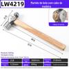 Martelo com Garra e Removedor de Pregos Luwei Tools com Cabo de Madeira, Martelo Redondo Especializado para Marcenaria Doméstica, Martelo Octogonal com Cabo de Madeira