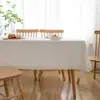 Mantel Grueso con Estampado de Margaritas Azules Fresco Pastoral Venta al por Mayor Tela Cubierta para el Hogar con Encaje de Borlas Venta al por Mayor