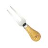 Juego de Cuchillos para Queso de Acero Inoxidable con Mango de Madera Herramientas para Hornear Cuchillo para Bistec Espátula para Mantequilla Cuchillo para Queso Pizza y Tenedor