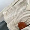 Camiseta Rayada de Dos Piezas Falsas de Tiro Real Americano para Mujer, Primavera y Otoño, Top Base Ajustado a la Cintura con Volantes, Manga Larga con Cuello Semi Abierto, Comercio Exterior