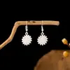 Pendientes de Pavo Real para Minorías Étnicas, Regalos Retro de Plata Miao Estilo Étnico, Accesorios de Pendientes Vintage de Imitación Plata
