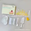 Set de Tenedor Cuchillo Plato Desechables para Pastel Envío Envuelto en Película Caja de Regalo para Fiesta de Cumpleaños Juego de Cinco Piezas Vajilla para Mesa de Pastel
